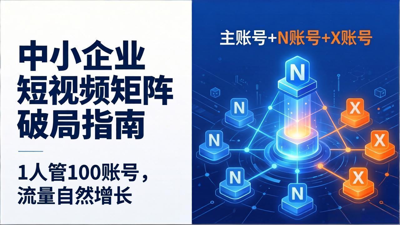 中小企业为什么要做短视频矩阵？一个人如何管理100个账号